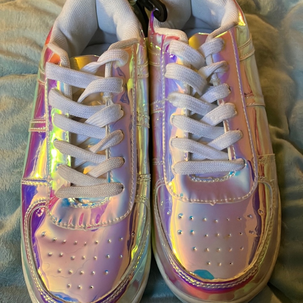Holographic sneakers